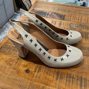 John Fluevog Slingback Patent Leather Mary Jane